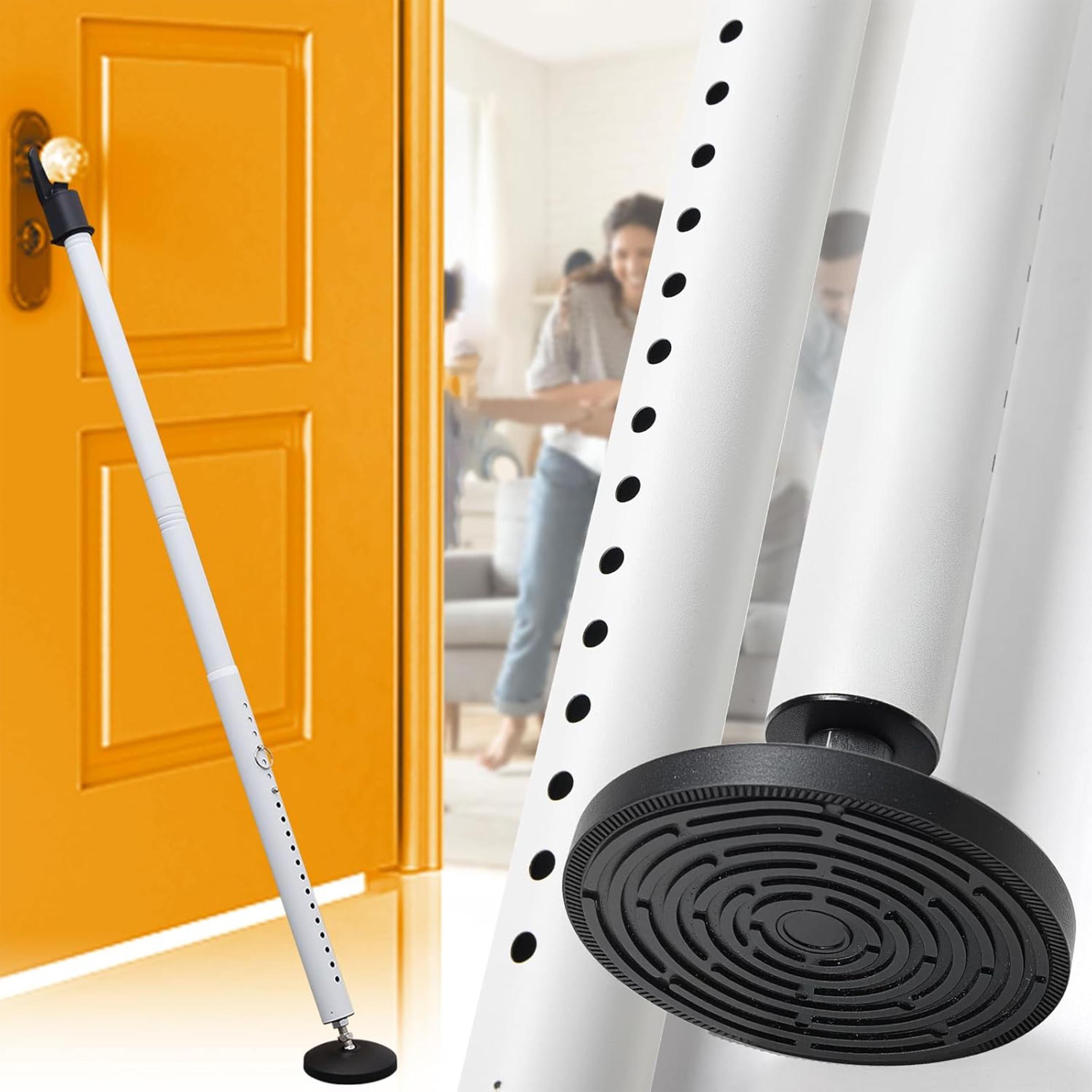 Home Security Bars - ราวกั้นประตูแบบเลื่อน 2in1 ปรับได้, ตัวกั้นประตูเหล็กแข็งแรงพร้อมระบบล็อคป้องกันการโจรกรรม, ราวกั้นนิรภัยสำหรับหน้าต่างบ้าน