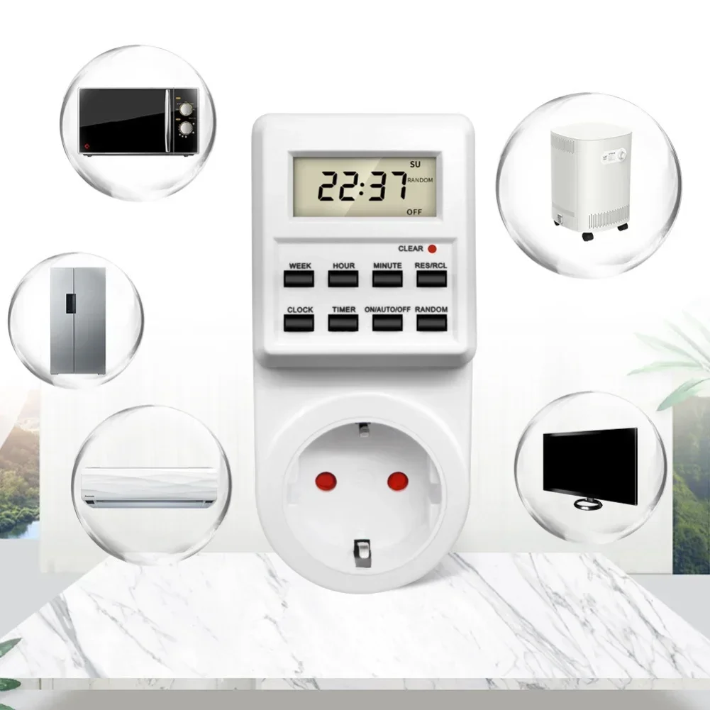 Home Security Kitchener - สำหรับห้องครัว สำหรับความปลอดภัยในบ้าน ตัวตั้งเวลาอิเล็กทรอนิกส์ ตัวตั้งเวลาอัจฉริยะ เปิด-ปิดอัตโนมัติ การตั้งเวลาอัจฉริยะสำหรับเครื่องใช้ไฟฟ้าภายในบ้าน