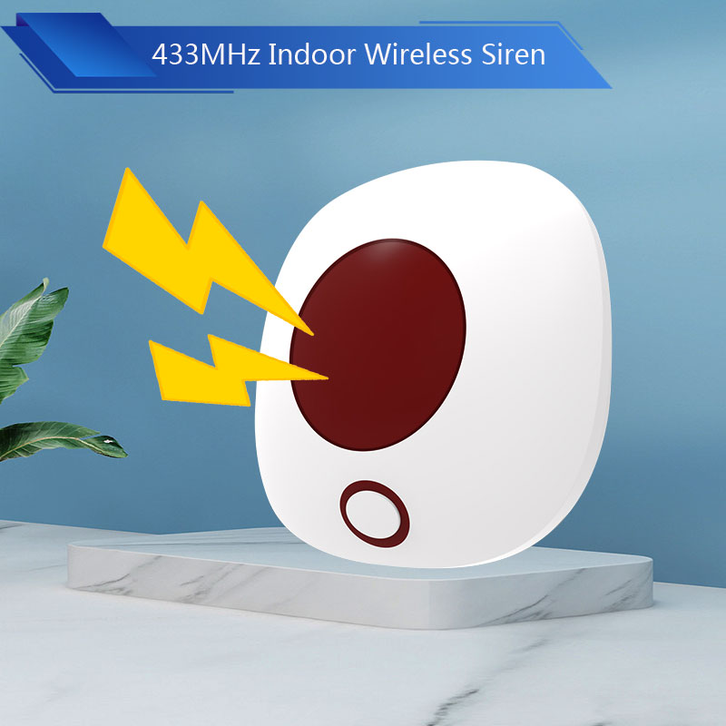 Home Security Lights - ในร่ม 433MHz ไซเรนไร้สาย Standalone Burglar Home