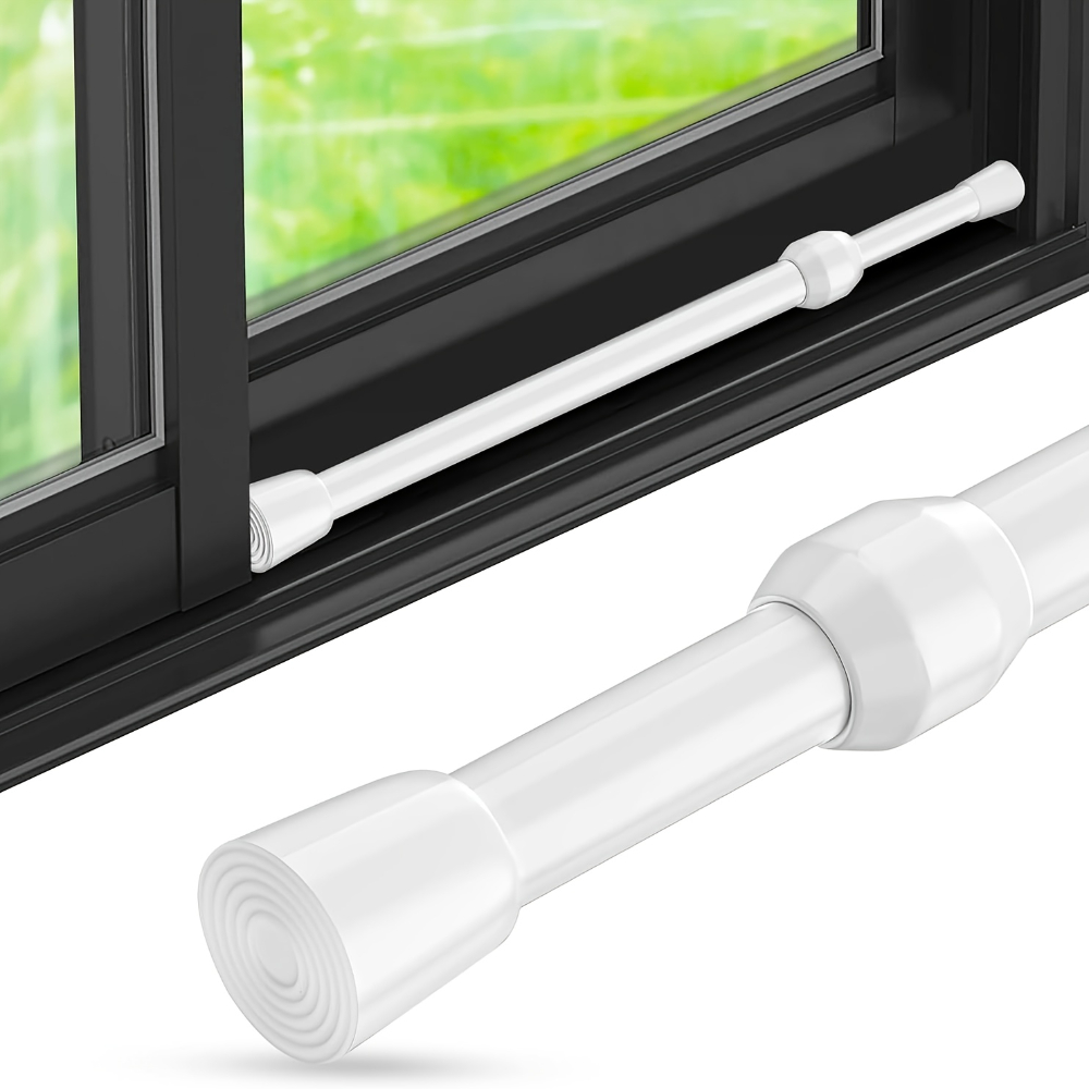 Home Security Bars - แถบกั้นหน้าต่างและประตูโลหะแบบปรับได้ – ตัวล็อคแบบเลื่อนที่ปลอดภัยพร้อมปลายยาง ป้องกันการโจรกรรม ใช้ในบ้าน