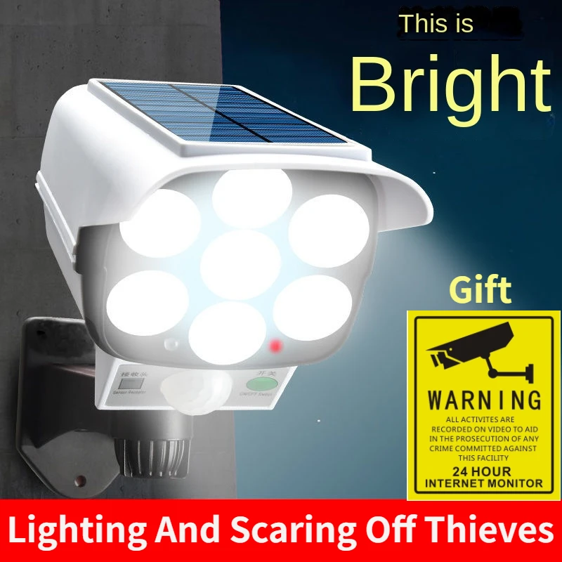 Home Security Cameras - กลางแจ้งพลังงานแสงอาทิตย์ Light Motion Sensor กล้อง Dummy