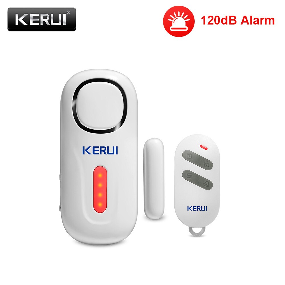 Home Security Lights - KERUI 120DB ไร้สายประตู/หน้าต่าง Security Burglar Sensor
