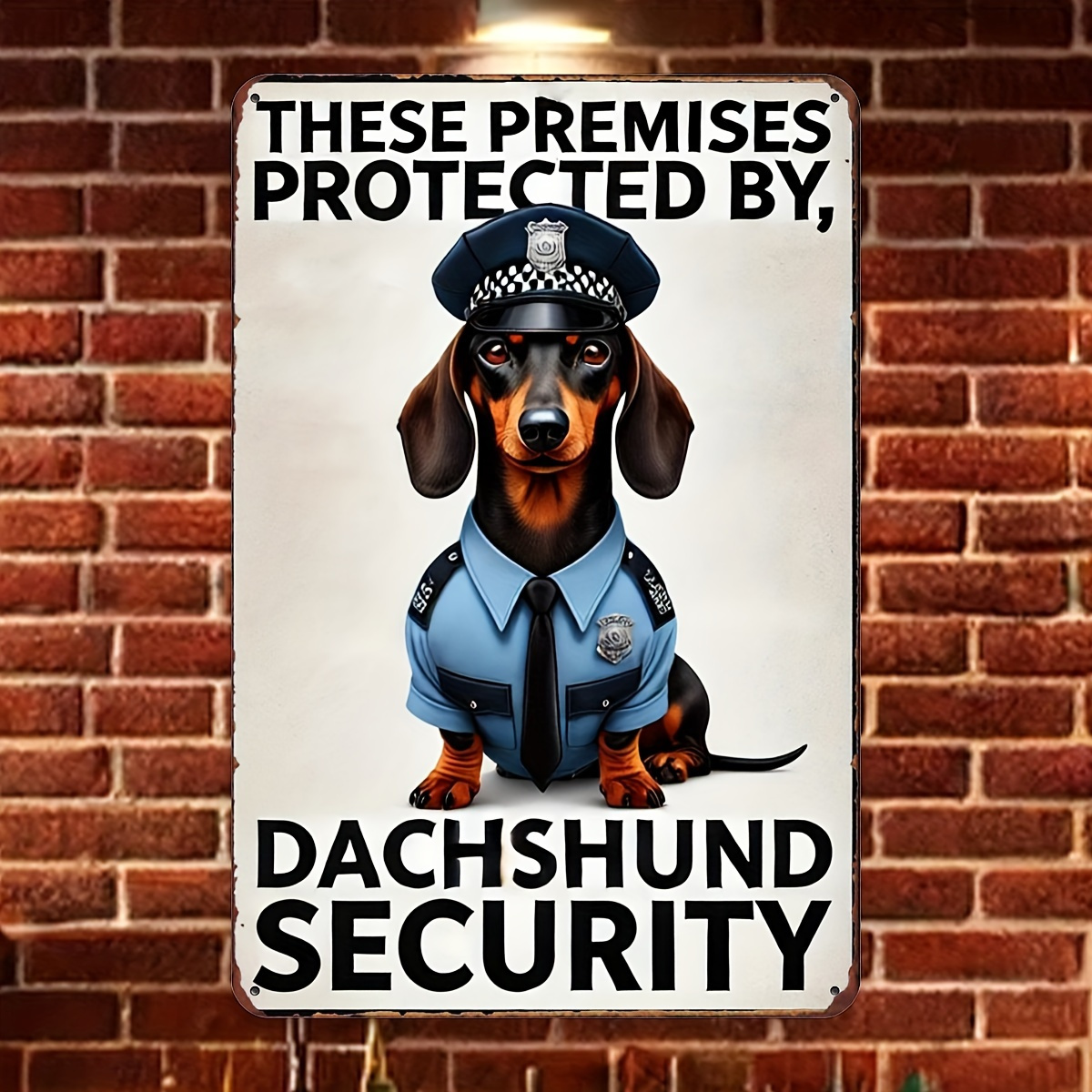 Home Security Bars - ป้ายโลหะแนวตั้ง 
