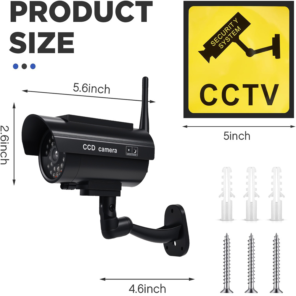 กล้องวงจรปิดปลอมกันน้ำพลังงานแ - Home Yard Security Cameras บทวิจารณ์และราคา