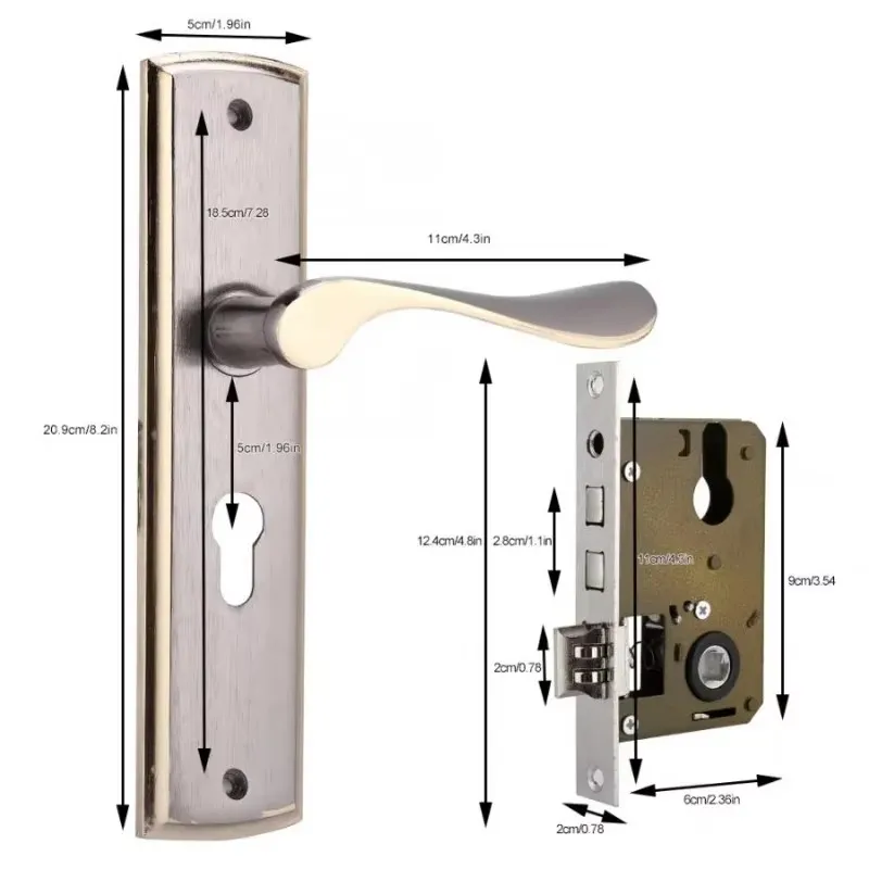 กุญแจล็อคมือจับประตูสีทองล็อคป - Home Security Kitchener บทวิจารณ์และราคา