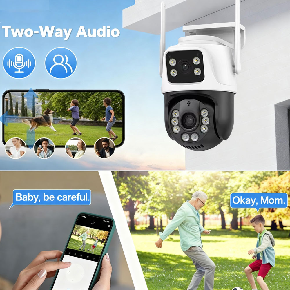 กล้องวงจรปิด WiFi PTZ ความละเอ - Home Yard Security Cameras บทวิจารณ์และราคา