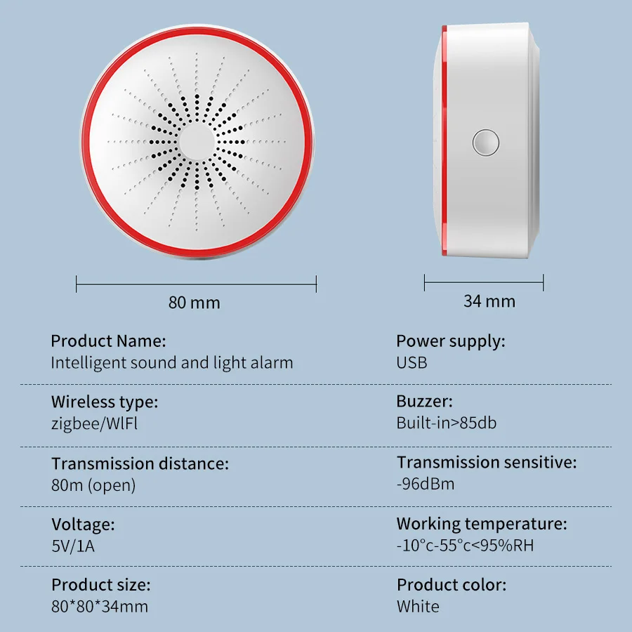 ทูย่า ไวไฟ ซิกบีไซเรนเตือนภัยอ - Home Security Lights บทวิจารณ์และราคา