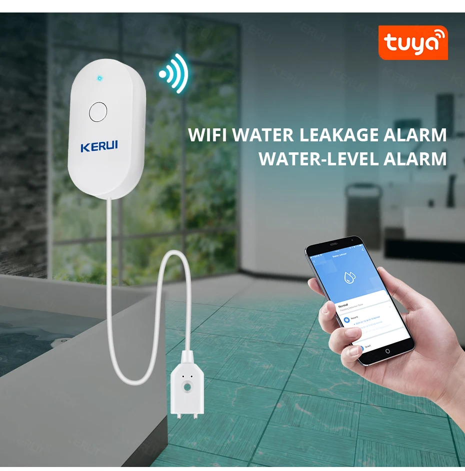 KERUI WiFi Water Sensor สมาร์ท - Home Security Kitchener บทวิจารณ์และราคา