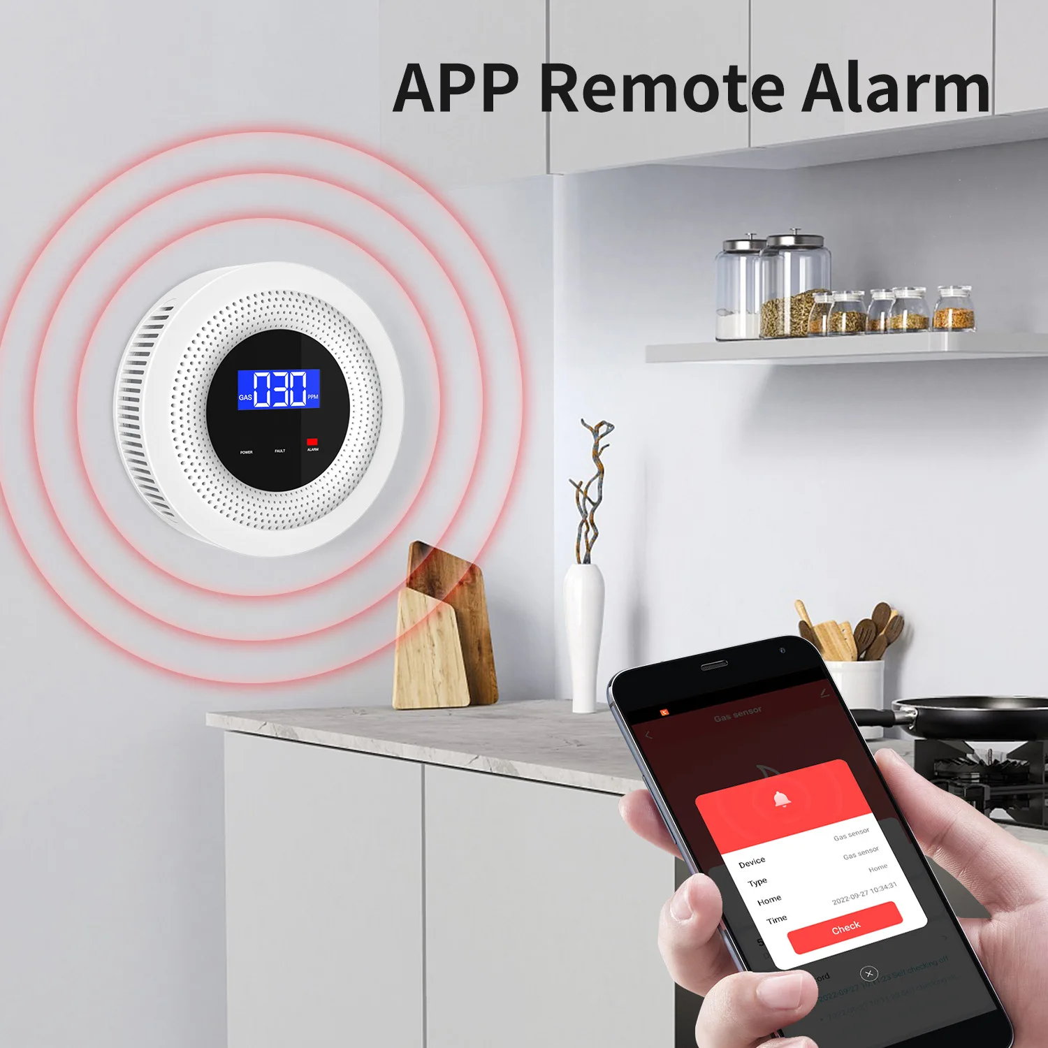 เครื่องตรวจจับก๊าซ WIFI เซ็นเซ - Home Security Kitchener บทวิจารณ์และราคา