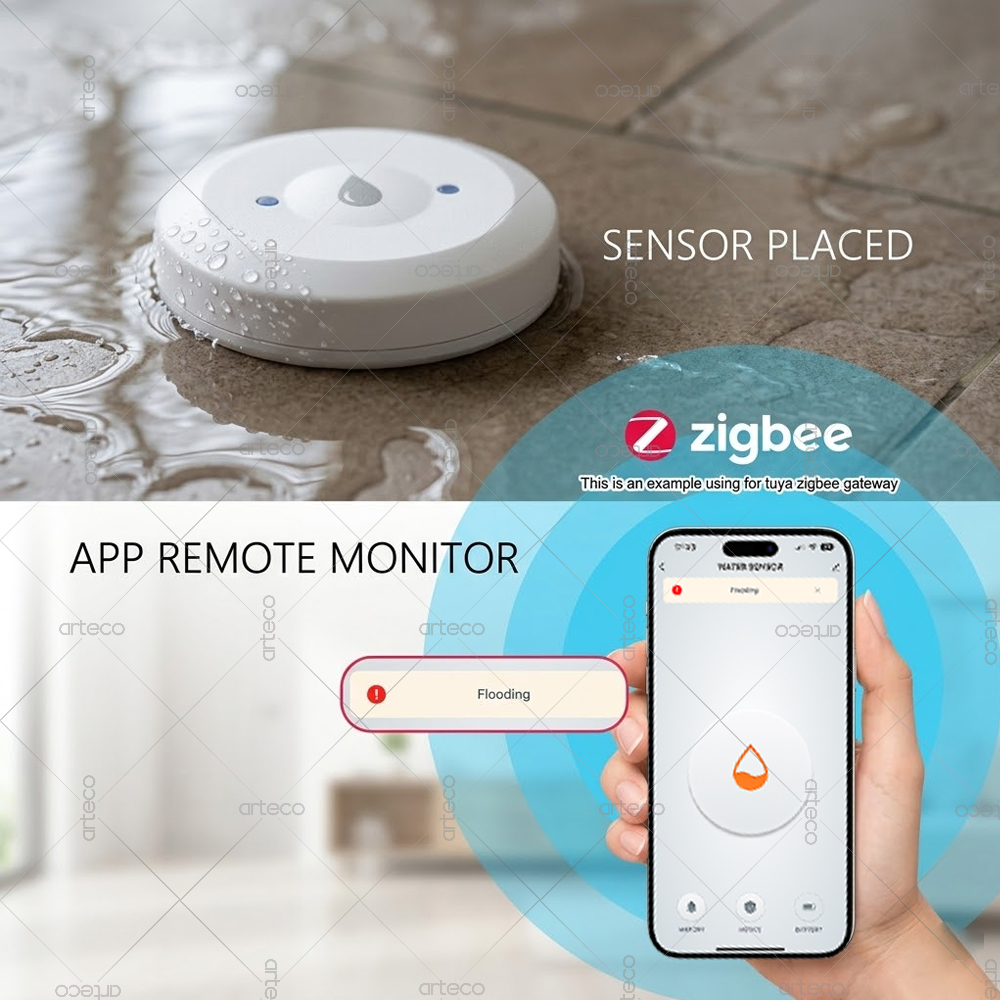 เซ็นเซอร์ตรวจจับน้ำรั่วซิกบี ร - Home Security Kitchener บทวิจารณ์และราคา