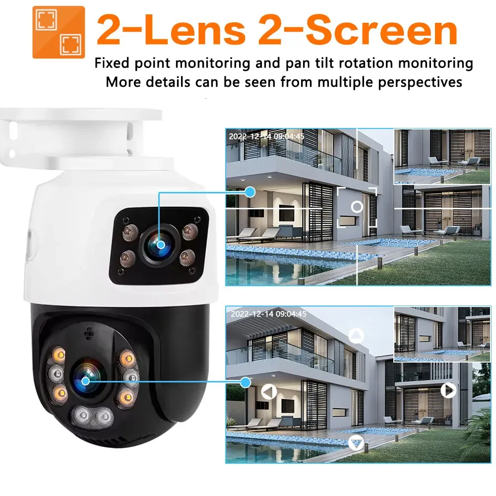 กล้องวงจรปิดภายนอกอาคาร 8MP PO - Home Yard Security Cameras บทวิจารณ์และราคา