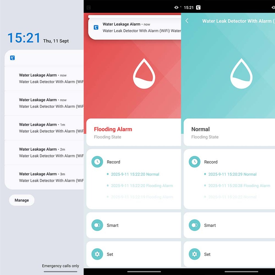 เซ็นเซอร์เตือนภัยน้ำรั่วแบบไร้ - Home Security Bars บทวิจารณ์และราคา