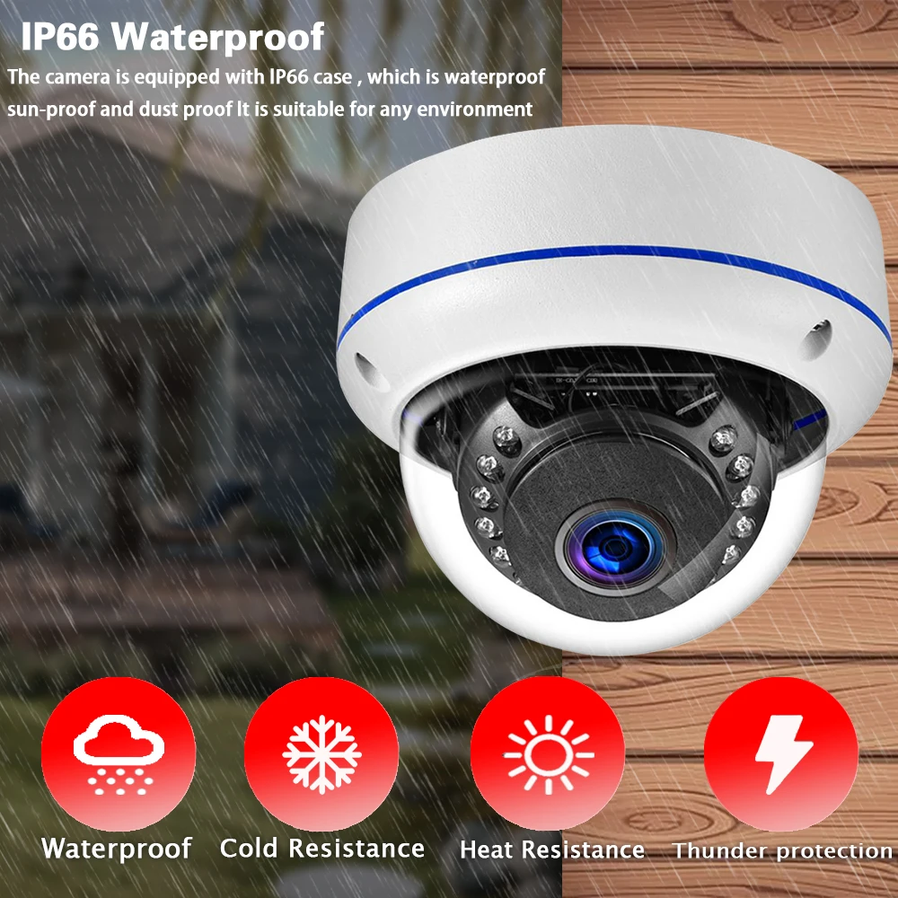กล้องวงจรปิด Tuya 5MP POE Dome - Home Yard Security Cameras บทวิจารณ์และราคา